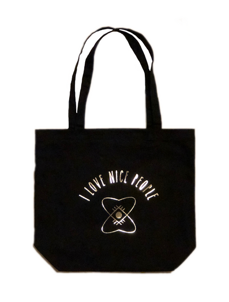 This is the best black tote bag! By I Love Nice People.
