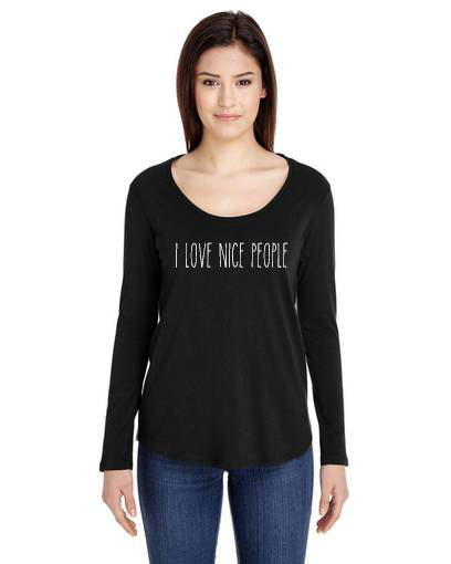 Cute black shop long sleeve shirt